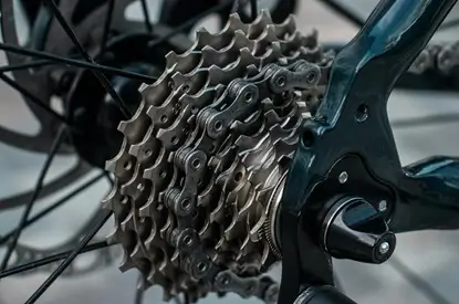 gears showing on a bicycle