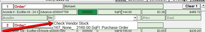 inventory request feature, check stock